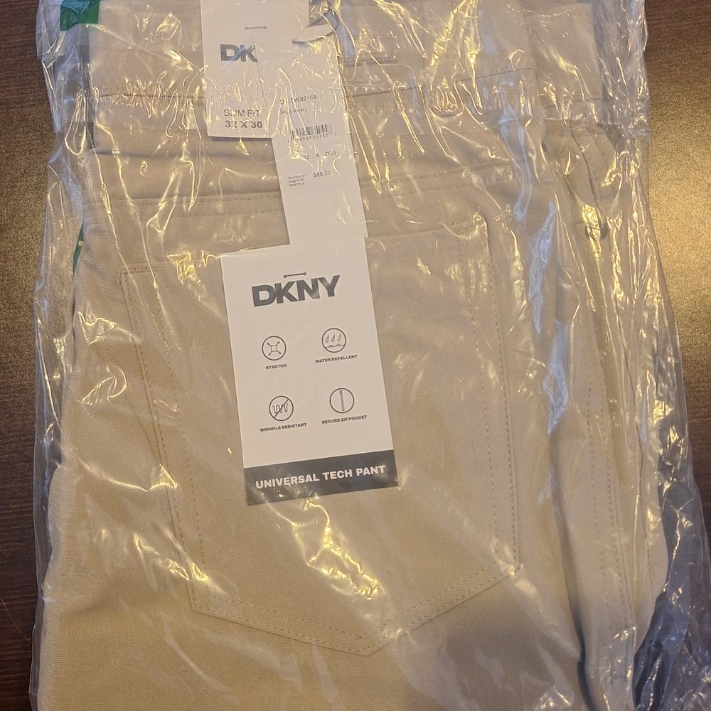 DKNY Universal Tech Pants in Light Beige